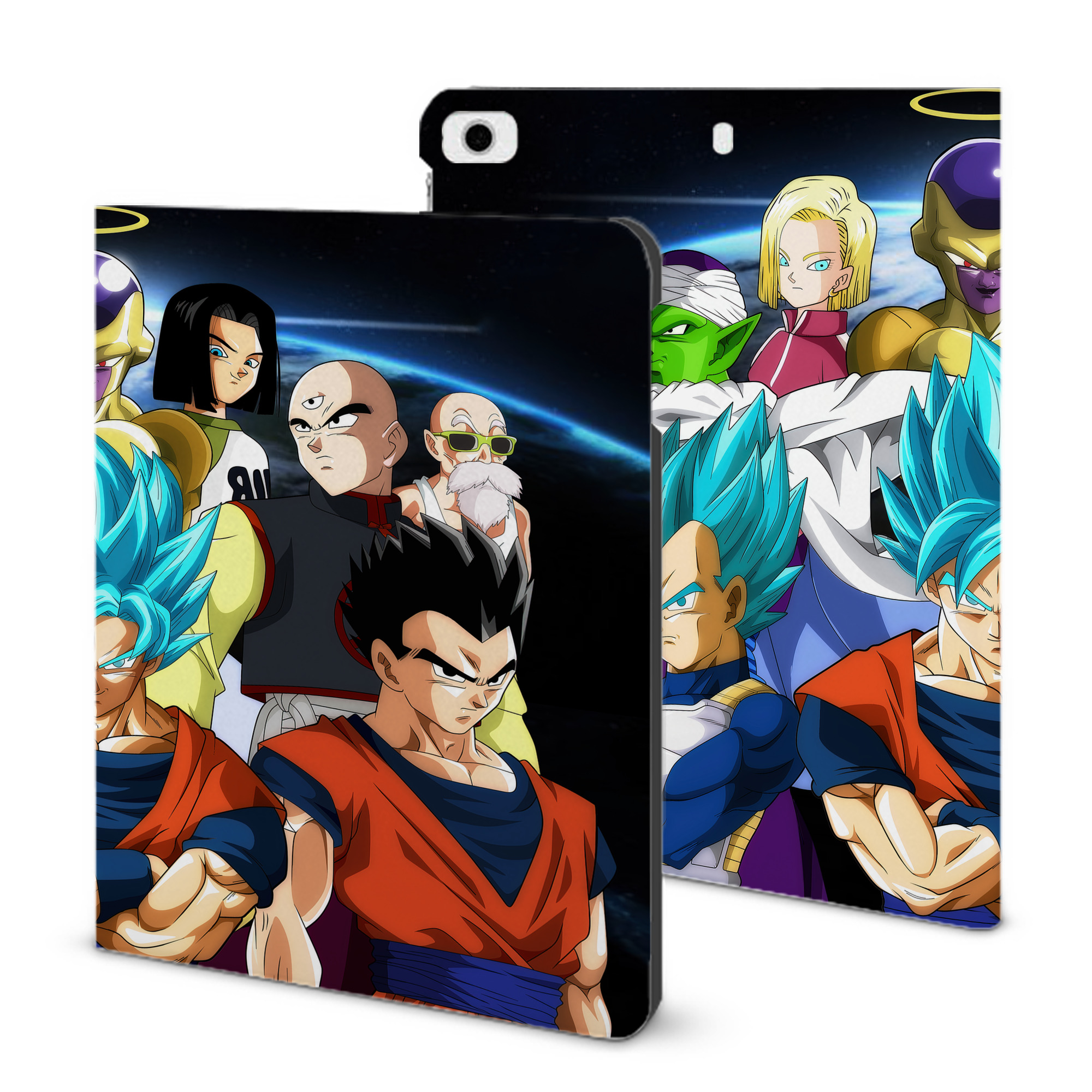 （画像用） ドラゴンボール DRAGON BALL IPad ケース ブック型 PUレザー TPU 耐衝撃 軽量 薄型 ペン収納なし 全面保護 IPad 各モデル対応